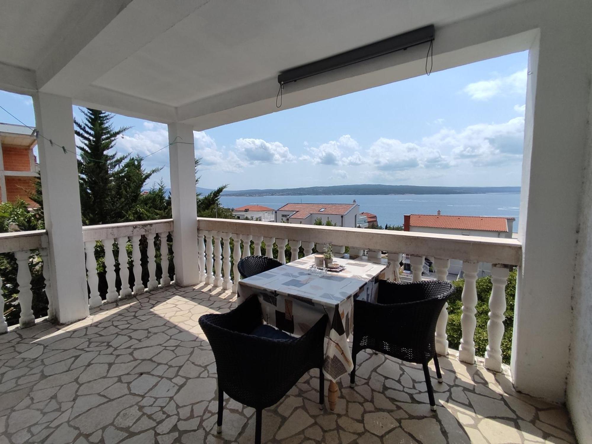 Apartman Panoramic Sea View Close Sandy Beach Crikvenica About 150M To Sea